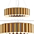 Radiant Gold Chandelier 3D model small image 1