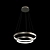 Luchera LED Designer Chandelier 3D model small image 1