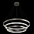 Modern LED Designer Chandelier 3D model small image 1