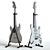 Squier Stratocaster Electric Guitar 3D model small image 2