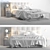 Stylish BoConcept MEZZO London Bed 3D model small image 3