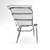 Sturdy Outdoor Metal Chair 3D model small image 3