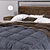 Modern Loft Bed with Wood and Metal Frame 3D model small image 2