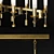 Elegant Fontanelle Linear Chandelier 3D model small image 2