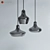 Elegant Glass Pendant Lamp 3D model small image 1