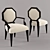 Elegant Octavia Chair Set 3D model small image 1