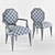 Elegant Octavia Chair Set 3D model small image 2