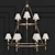 Elegant Classic Two-Tier Ring Chandelier 3D model small image 1