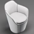 Flint: Sculpturally Elegant Easy Chair 3D model small image 3