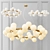 Milk Bubble Round Chandelier with 25 G95 Bulbs 3D model small image 1