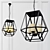 Marble Gem Hanging Light: Stylish, Replicated Design 3D model small image 1