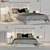 Lugana Bed: Serenity meets storage 3D model small image 3
