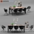 Elegant Lyon Table & Adelaide Chair 3D model small image 3
