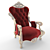 Cozy Elegance: Ambiance Armchair 3D model small image 2