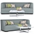 Ultra-Modern Sofa: Unwrapped UVW & All Textures 3D model small image 1