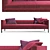 Luxury Paul Velvet Sofa by Molteni 3D model small image 2