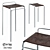 Modern Leather Bar Stool: Sleek Design & Quality Craftsmanship 3D model small image 1