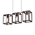 London Bronze Pendant Light 3D model small image 1