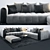 Modern Design Sofa Set 3D model small image 1