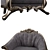 Timeless Elegance: Classic Armchair MONDELUX 3D model small image 2