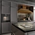 Snaidero Frame: Modern Kitchen + Gaggenau, Smeg & Technivorm 3D model small image 3