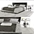 Elegant Alys Bed by B & B Italia 3D model small image 2