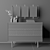 Sleek Toshi Chest of Drawers 3D model small image 2