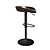 Minimalist Ergonomic Bar Stool 3D model small image 2