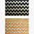 Zig Zag Rugs - Natural, Orange, Slate Blue 3D model small image 2