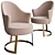 Elegant Margot Longhi Chair 3D model small image 1
