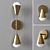 Karma Glow in Brass Sconces 3D model small image 1