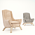 2014 Armchair: Stylish Comfort for Your Home 3D model small image 1