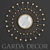 Garda Decorative Mirror: Elegant Metal Frame 3D model small image 1