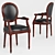 Title: French Round Soft Chair 3D model small image 1
