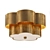 Modern Gild Flush Mount 3D model small image 1