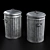 Durable Galvanized Trash Can 3D model small image 1