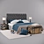 Modern Loft Bed 3680: Sleek Design, Spacious and Stylish 3D model small image 1