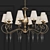 Golden Elegance Pendant Light 3D model small image 1