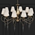 Golden Elegance Pendant Light 3D model small image 2