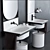 Ceramica Cielo Elle Washbasin 3D model small image 2