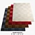 Luxury Deep Cut Jan Kath Rugs 3D model small image 1