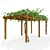 Grapevine Pergola: Elegant Outdoor Retreat 3D model small image 1