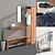 Modern Wardrobe & Shoe Storage 3D model small image 1