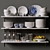 Williams Sonoma Kitchen Shelf Set 3D model small image 1