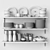 Williams Sonoma Kitchen Shelf Set 3D model small image 2