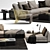 Luxury Lawrence Sofa by Minotti 3D model small image 2