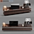 Sleek Poliform Sintesi TV Unit 3D model small image 1