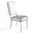 Elegant Pompon Upholstered Dining Chair 3D model small image 3