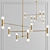 YOKA Gold Pendant Chandelier 3D model small image 1