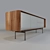 Elegant Canaletta Walnut Sideboard 3D model small image 1